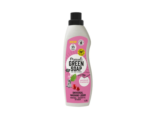 Marcels Green Soap Wasmiddel Patchouli & Cranberry - 23 wasbeurten - 1L