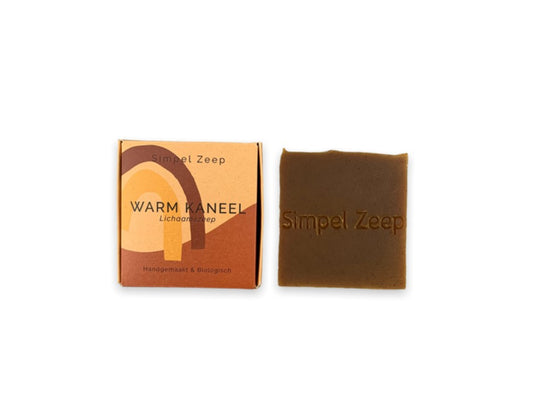 Simpel Zeep - Lichaamszeep - Warm Kaneel - 110gr.