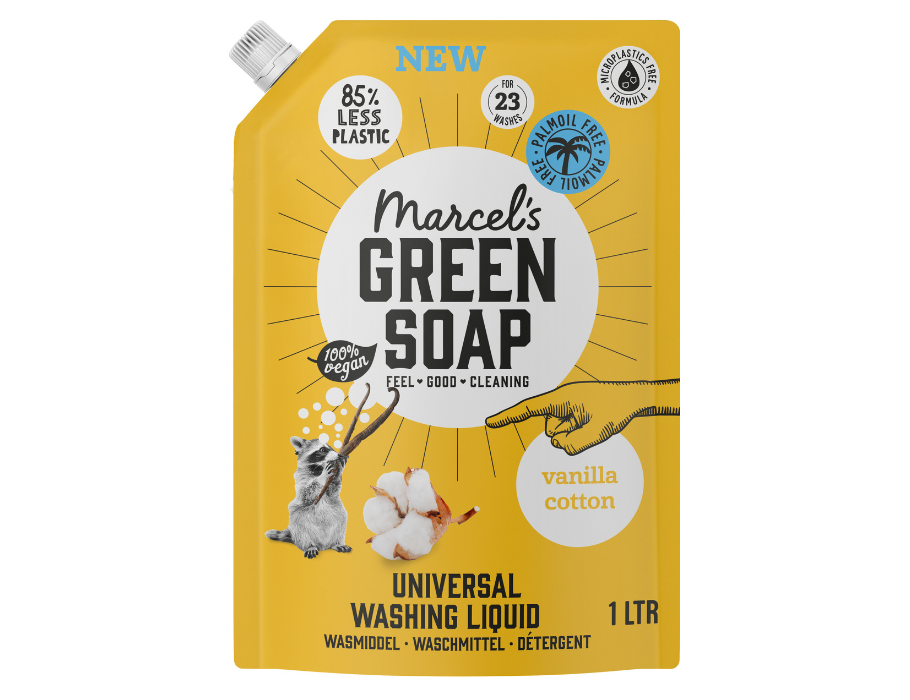 Marcels Green Soap Wasmiddel Vanilla & Cotton Navulling- 1L